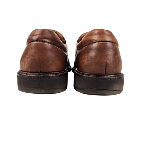 Ecco Holton Apron Toe Slip On Brown Leather Loafers Mens Size 10 to 10.5 EU 44 - Picture 7 of 14